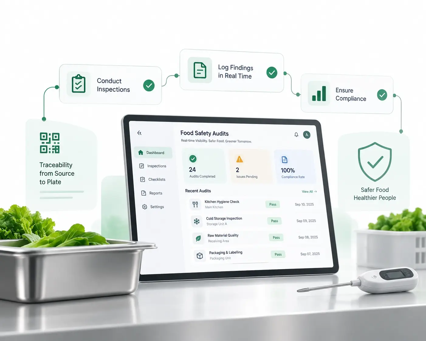 Bringing Real-Time Accountability to Food Safety Audits