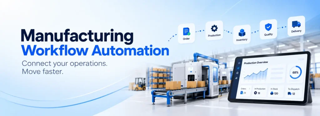Manufacturing Workflow Automation: From Manual Work to Smarter Operations